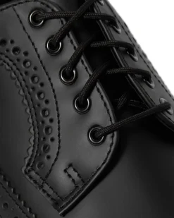 3989 Brogue Sko, Black Vintage Smooth, 45