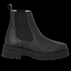 6148-101 Chelseastøvler, Black/Glitter, 34