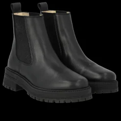 6148-101 Chelseastøvler, Black/Glitter, 34