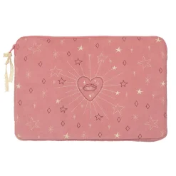 13" Computersleeve, Pink Magic Heart & Moon