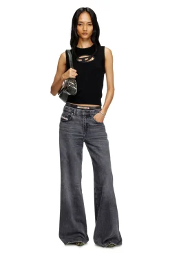 1978 D-Akemi Flare Jeans, Black/Dark Grey, W26/L30