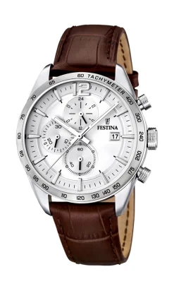 16760 Herreur, Brun/Stål, 43 mm