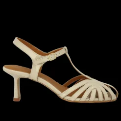 5840-101 Højhælede Sandaler, Beige, 41