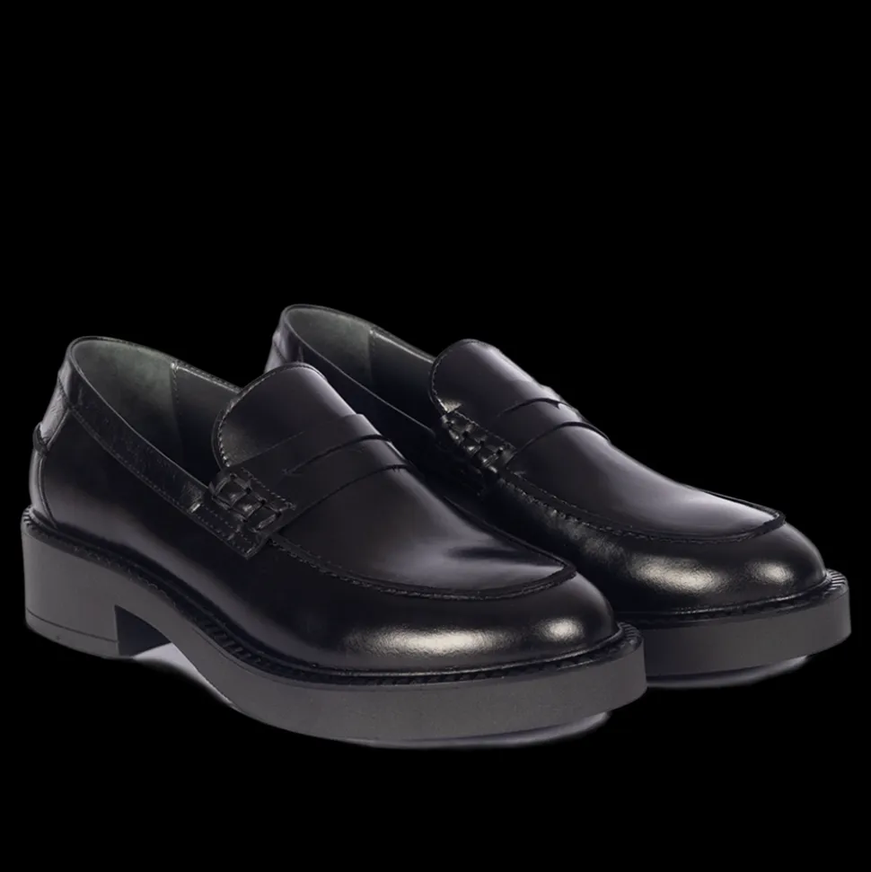 1645-101 Loafers, Black, 39