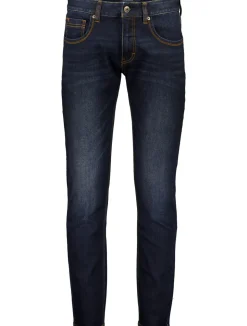 5 Pocket Stay Cool Tapered Jeans, Dark Denim, W34/L36