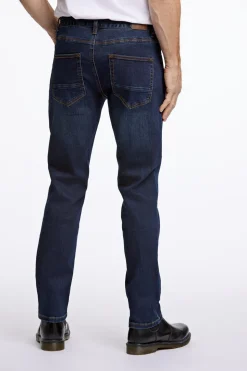 5 Pocket Stay Cool Tapered Jeans, Dark Denim, W34/L36