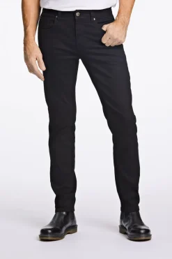 5 Pocket Tapered Jeans, Black, W38/L34