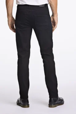 5 Pocket Tapered Jeans, Black, W38/L34