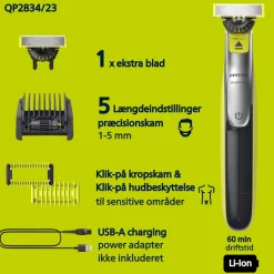 360 QP2834/23 Oneblade Face & Body Barbermaskine