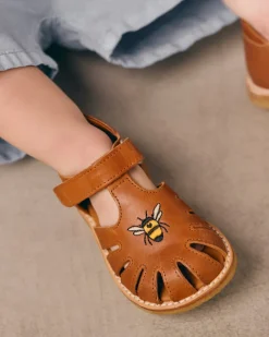 0666-101 Sandaler, Cognac, 25