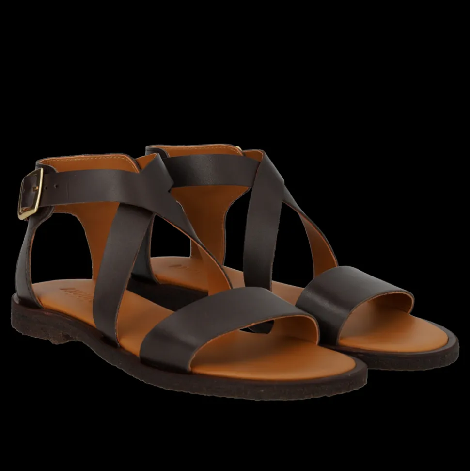5442-119 Sandaler, Dark Brown, 38