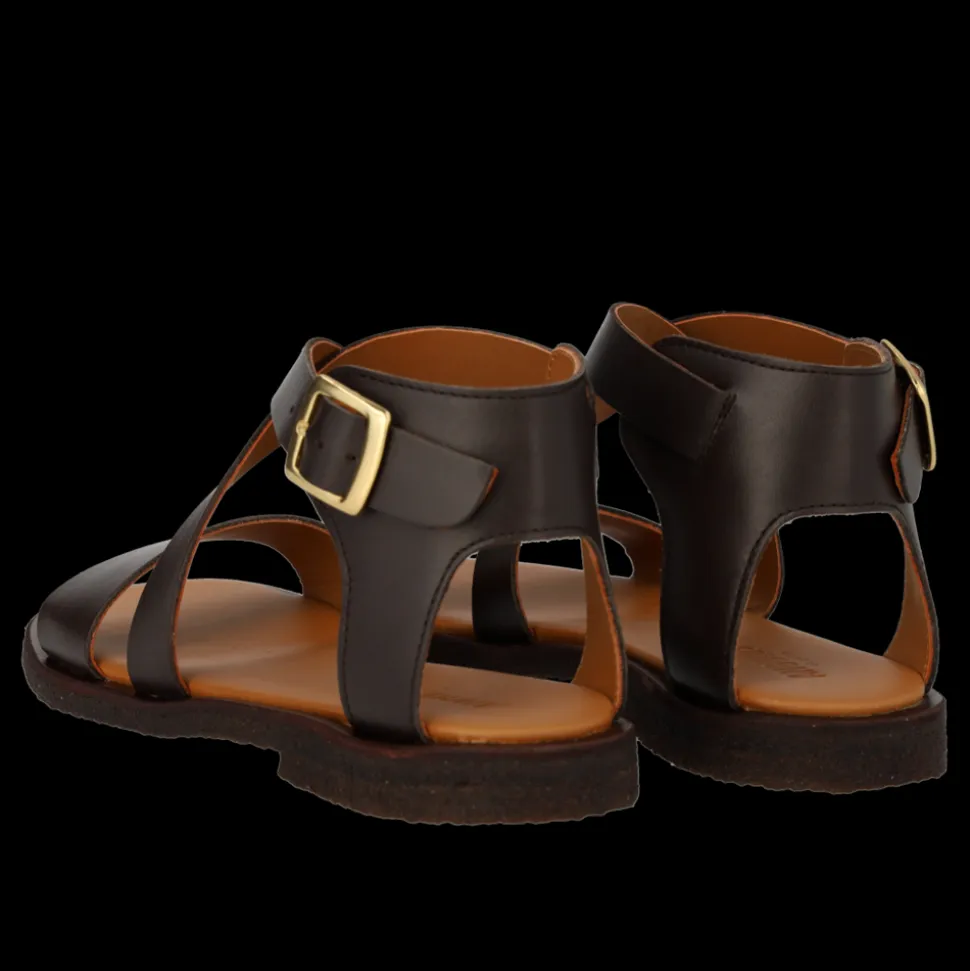 5442-119 Sandaler, Dark Brown, 38