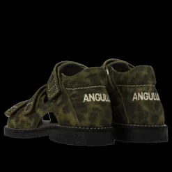 0673-101 Sandaler, Marshland Print Suede, 32