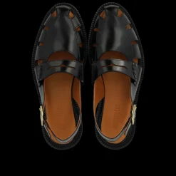 1688-101 Slingback Loafers, Black, 36