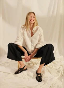 1688-101 Slingback Loafers, Black, 36