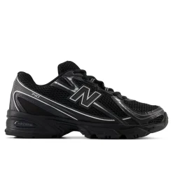 740 Sneakers, Black/Silver Metallic, 45