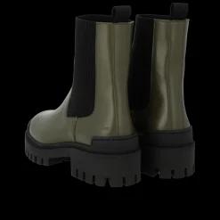7653-101 Støvler, Oliven/Sort, 39