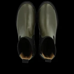 7653-101 Støvler, Oliven/Sort, 39
