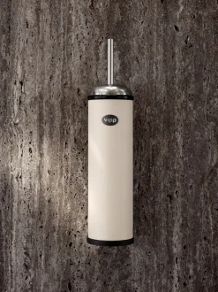 11 Vægophængt Toiletbørste, Beige