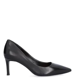 A5629 Højhælede Sko, Black Nappa, 40