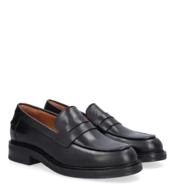 A11361 Loafers, Black Calf, 38