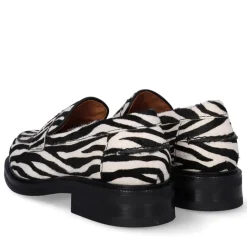 A11361 Loafers, Zebra Pony, 41