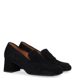A9221 Pumps, Black Suede, 41