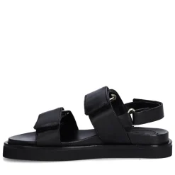 A6406 Sandaler, Black/White Nappa, 41