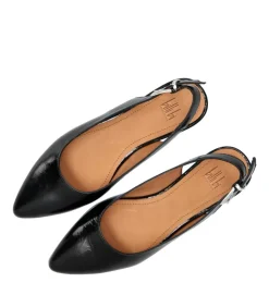 A16302 Slingback Ballerinasko, Black, 38