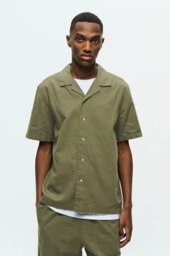 Aaron Resort Skjorte, Dusty Olive, XL