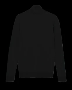 Adam Soft Roll Neck Striktrøje, Black, XL