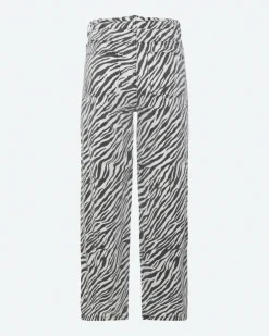 Adanna Zebra Jeans, Black, 42