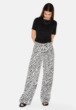 Adanna Zebra Jeans, Black, 42