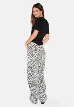 Adanna Zebra Jeans, Black, 42