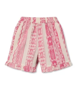 Addie Shorts, Cloud Dancer Pink Stripe, 110 cm