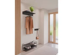 A-Hallway Shelf Knagerække, Black