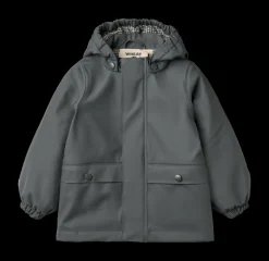 Aju Termo Regnjakke, Greyblue, 116 cm