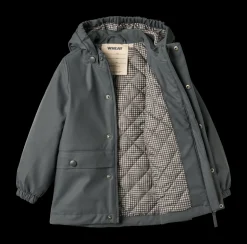 Aju Termo Regnjakke, Greyblue, 116 cm