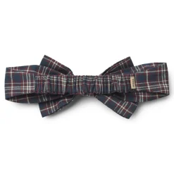 Alba Bow Hårbånd, Navy Check, 44-51 cm