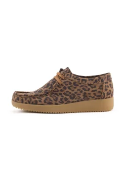 Alba Suede Sko, Leopard, 39