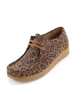 Alba Suede Sko, Leopard, 39