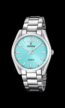 Alegría 20622 Dameur, Silver/Turkis, 36,8 mm