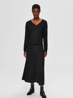 Alexis Midi Nederdel, Black, 40