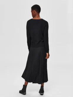 Alexis Midi Nederdel, Black, 40