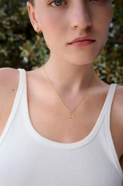 Alfabet Vedhæng, Gold Plated - S