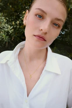 Alfabet Vedhæng, Gold Plated - I