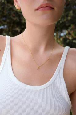 Alfabet Vedhæng, Gold Plated - R