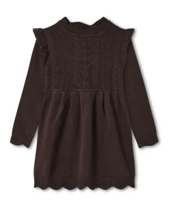 Allilly Kjole, Coffee Bean, 104 cm