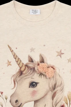Alma Unicorn Bluse, Wheat Melange, 92 cm
