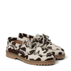 Alvina Pony Loafers, Brown Combo, 38